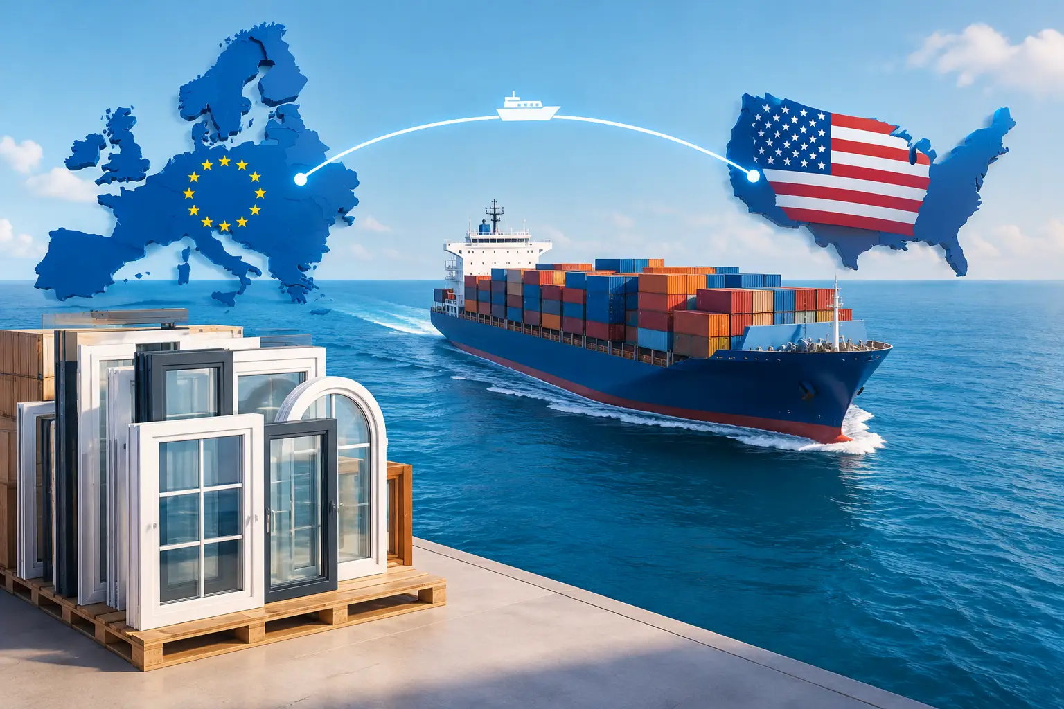 European Window Shipping to USA Made Clear
