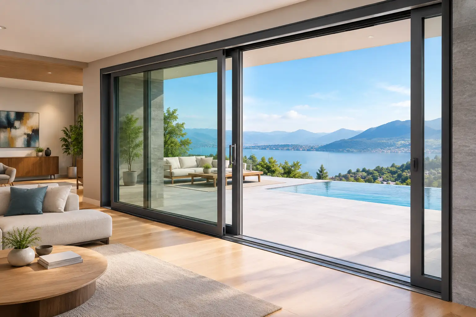 Lift and Slide Doors for Large Glass Openings